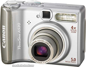 The Canon A530, considered by many to be one of the best digital cameras available in 2006